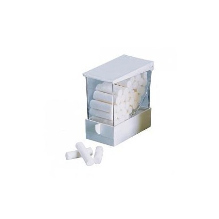 DISTRIBUTEUR ROULEAUX COTON EN PLASTIC BLANC